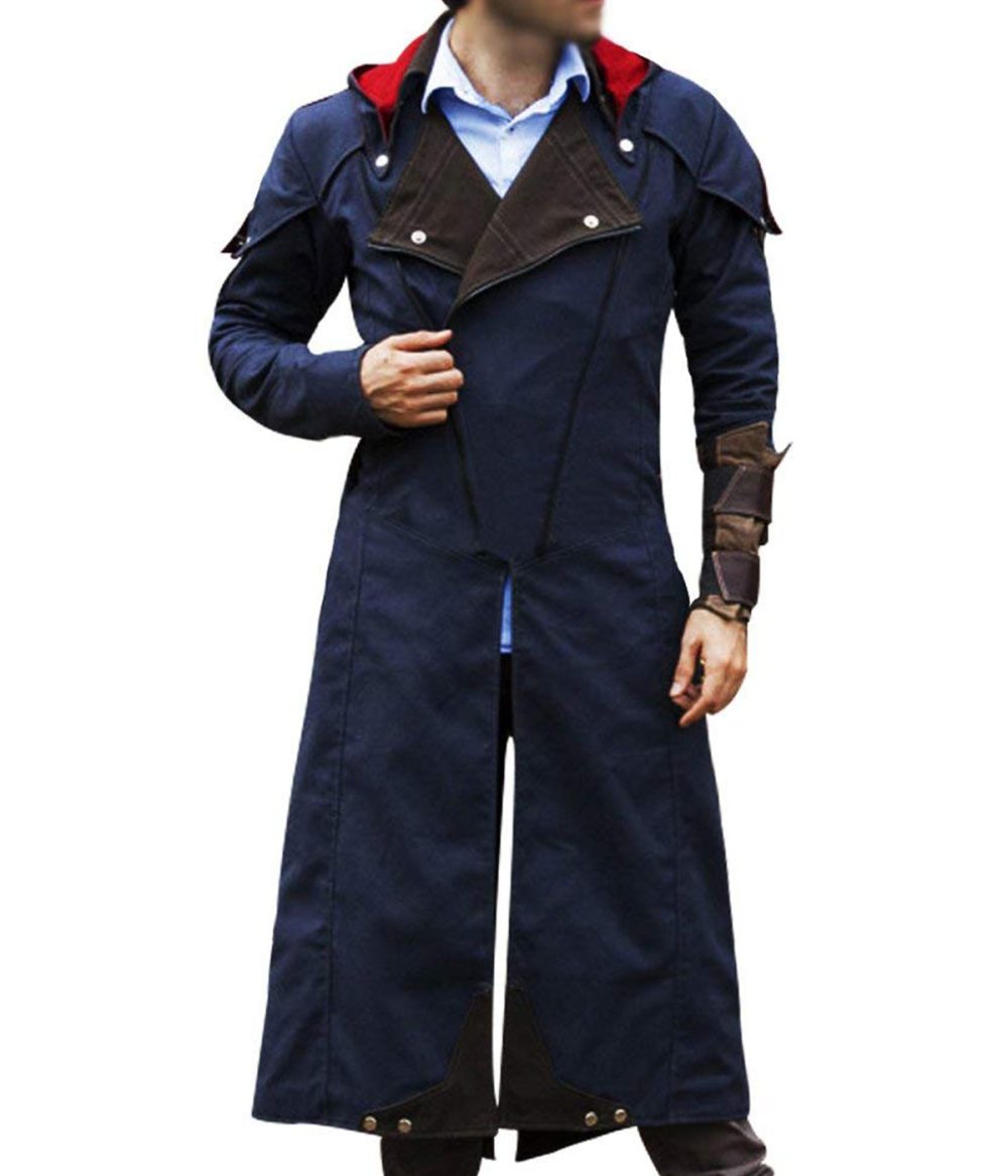 Assassin’s Creed Unity Victor Dorian Denim Cloak Cosplay Hoodie Coat