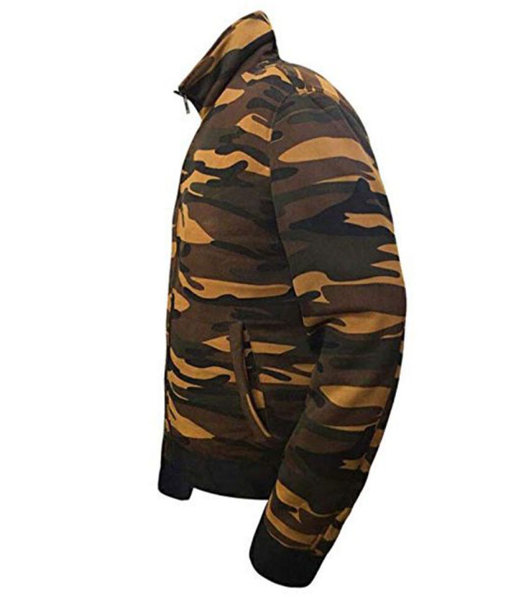 Men’s Designer Military Camouflage Cotton Jacket