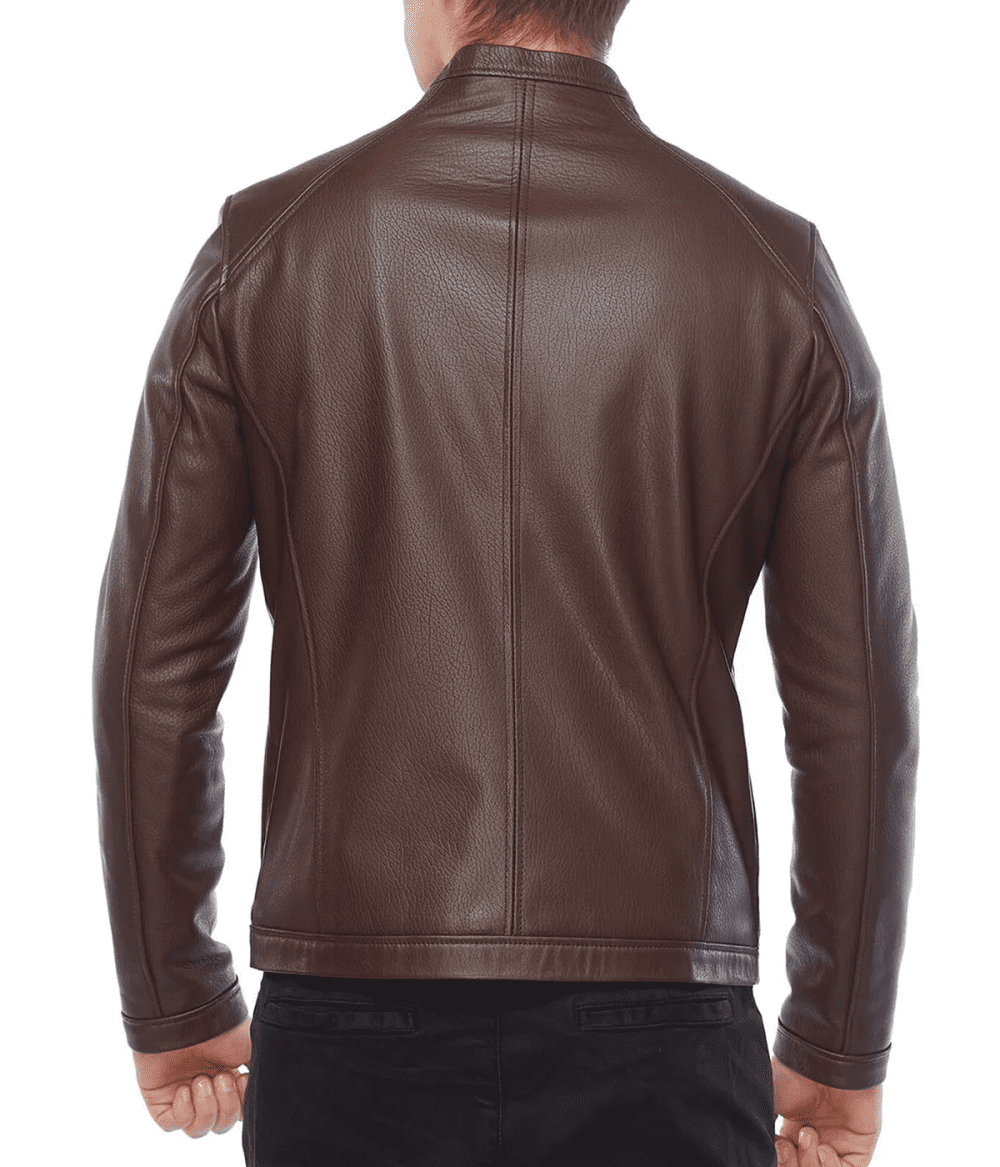 Jumbo Jason Shah Brown Leather Jacket