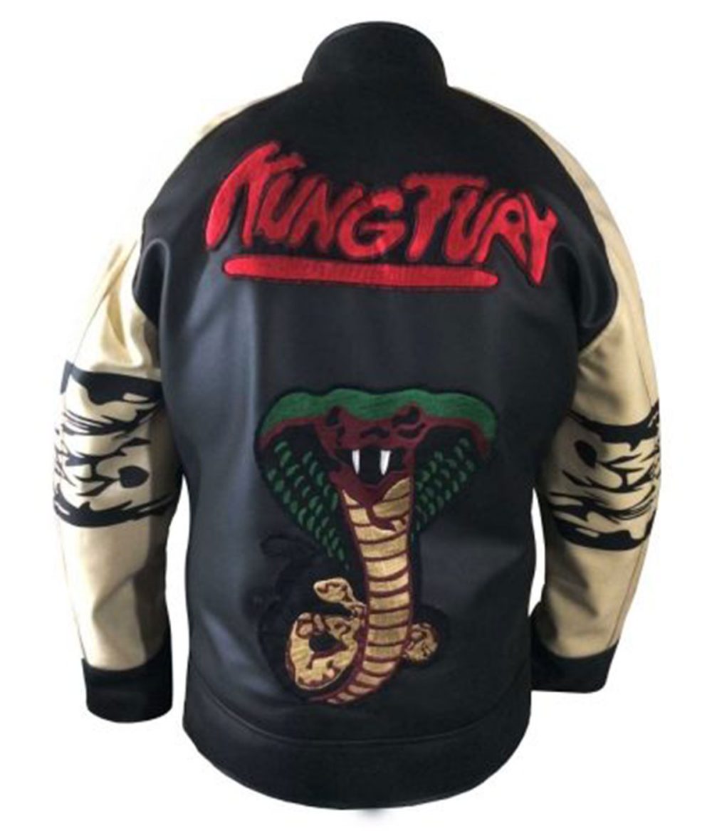 Men Kungtury Black Bomber Jacket