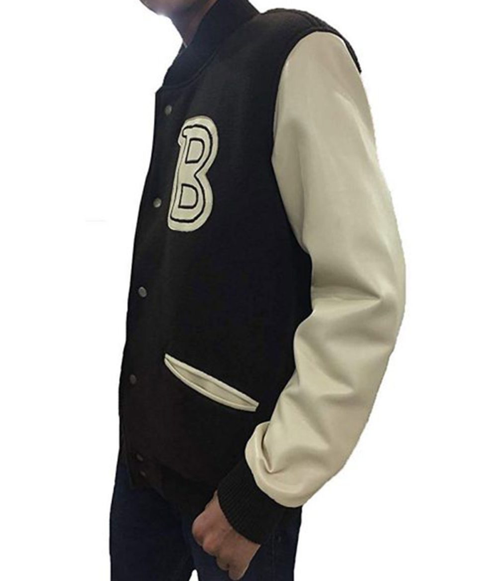 Mens Flight Bomber Hotline Miami Apealing Woolen Jacket Black