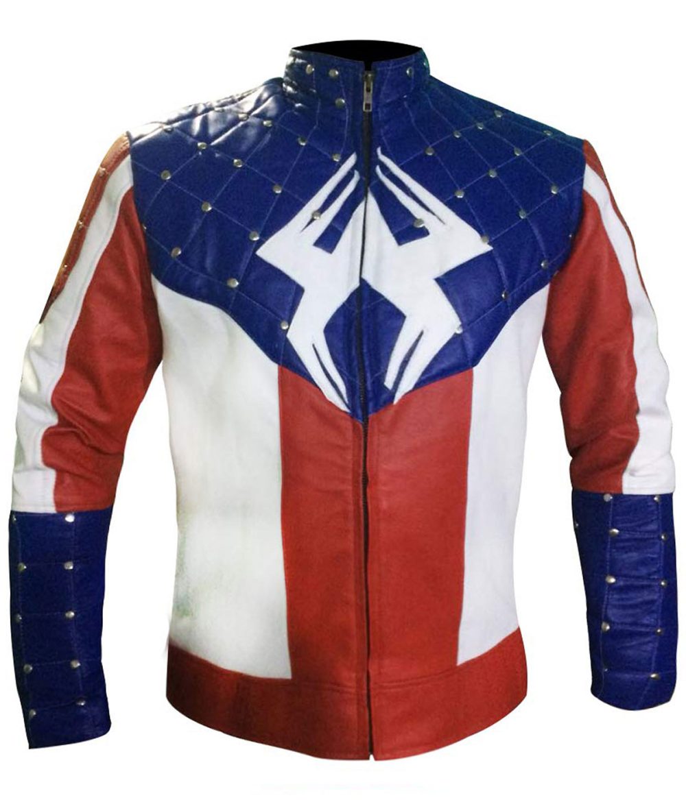 Halloween Costume New Spiderman Superheroes Leather Jacket