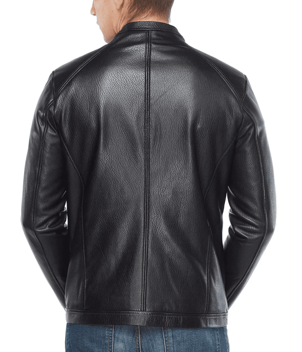 Jumbo Jason Shah Black Leather Jacket