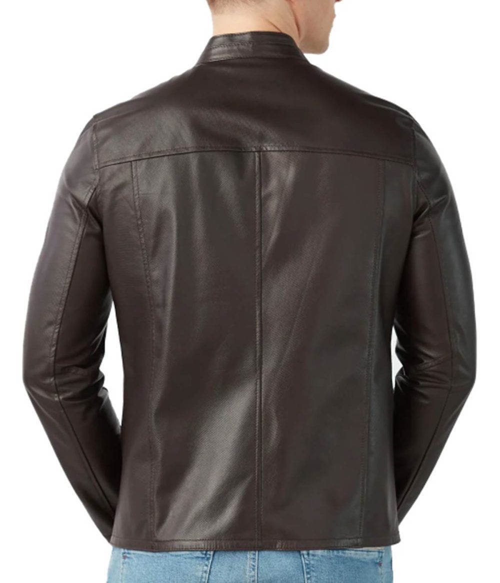 Double Sided Brown Unlined Men’s Original Leather Jacket