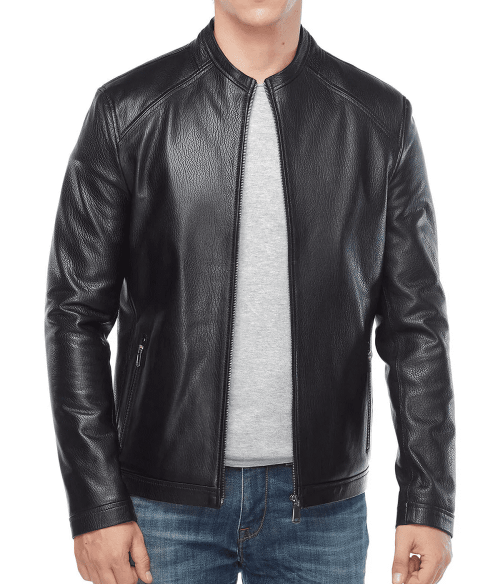 Jumbo Jason Shah Black Leather Jacket