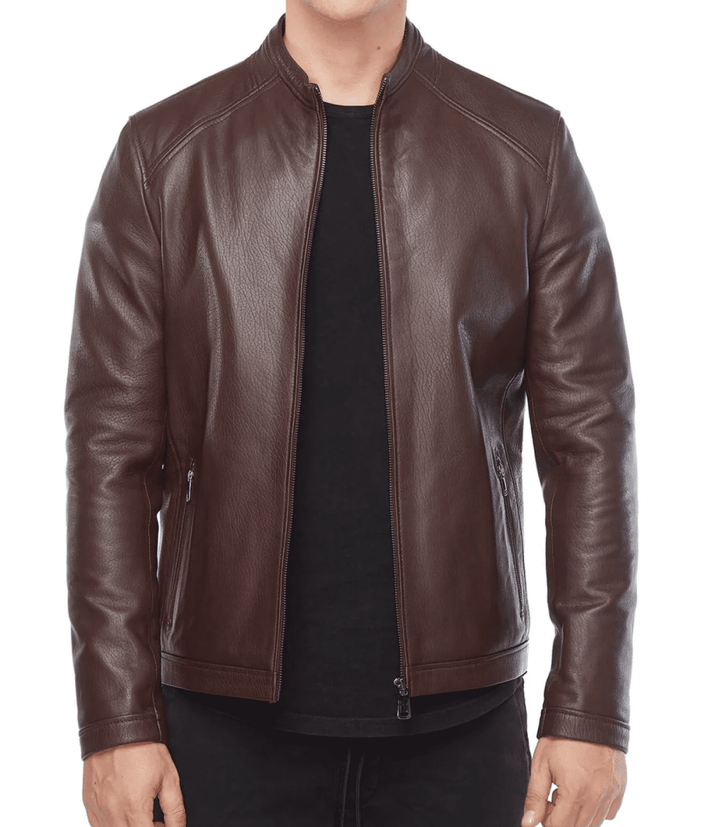 Jumbo Jason Shah Brown Leather Jacket