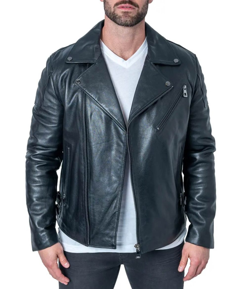 Maceoo Black Leather Jacket