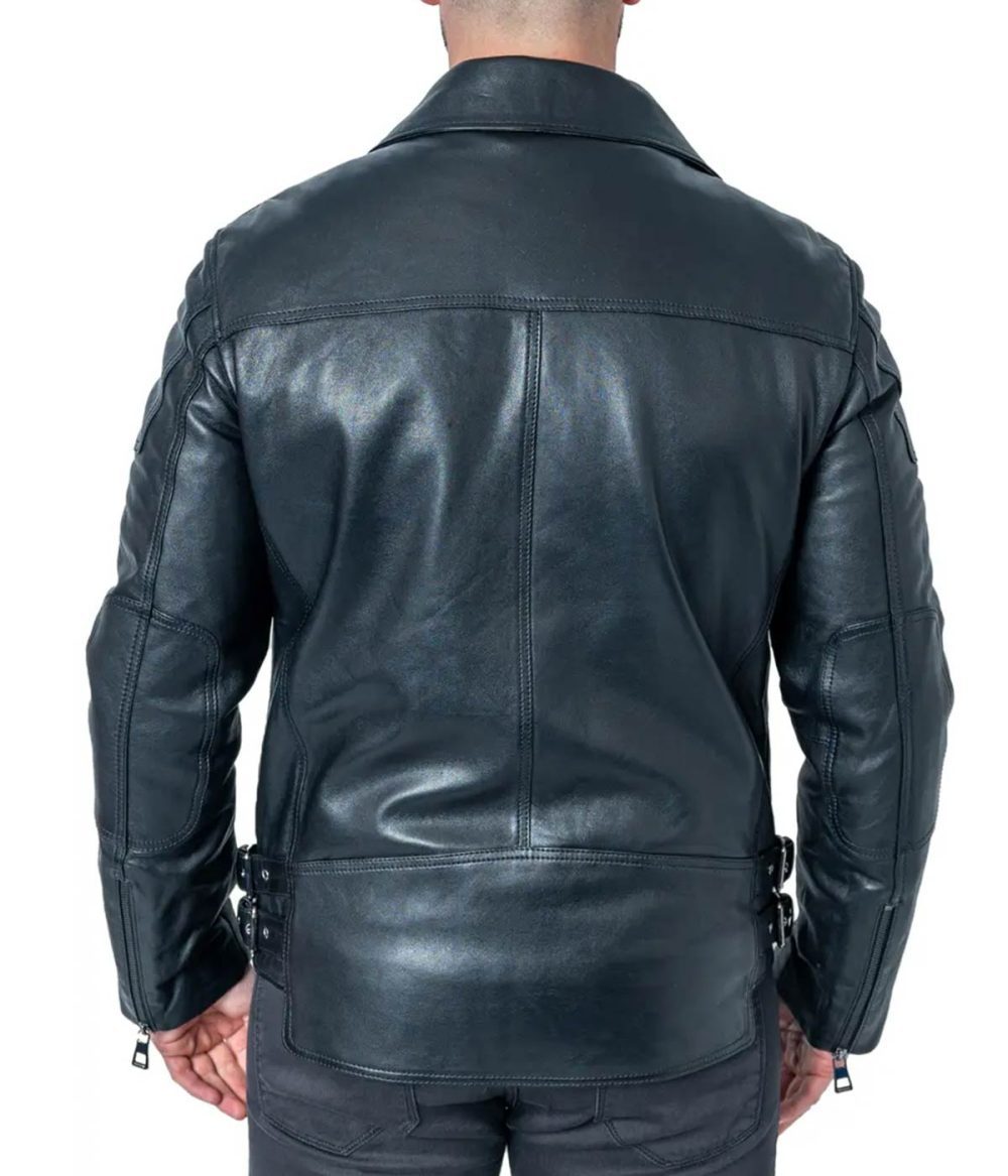 Maceoo Black Leather Jacket