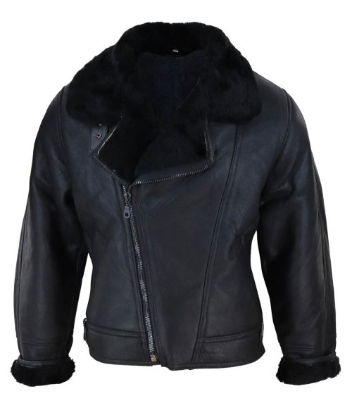 real leather shearling jacket