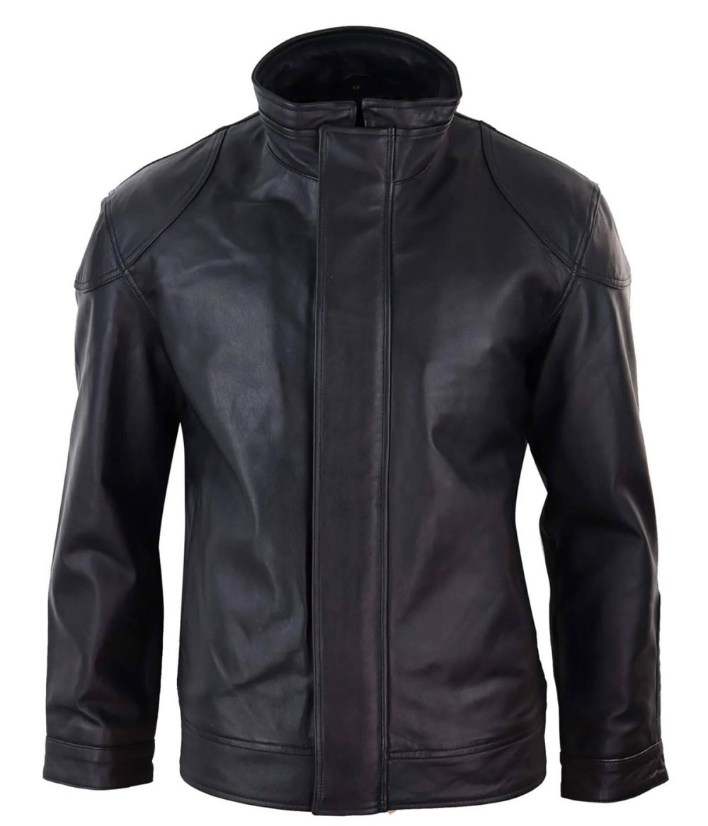 black leather jacket mens