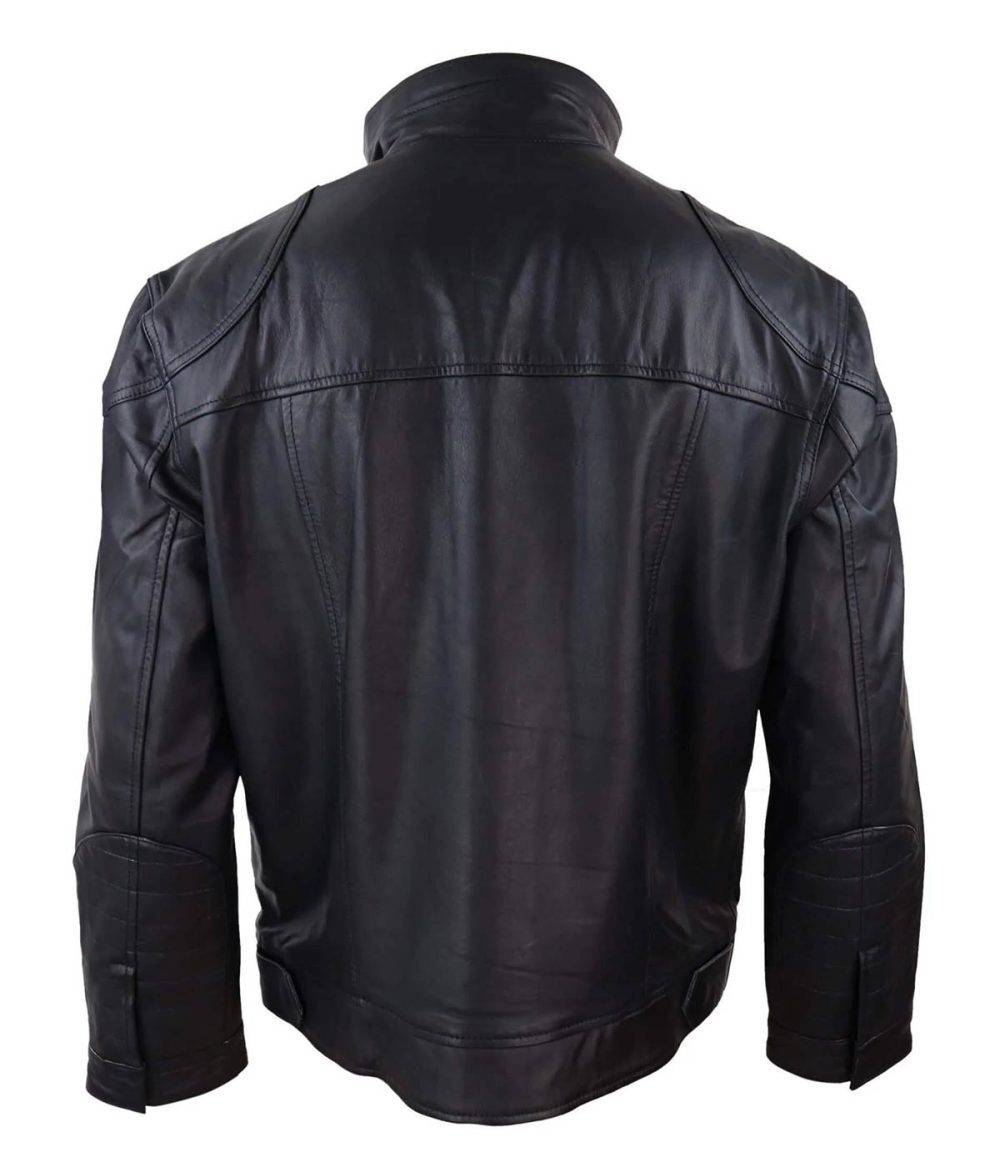 Mens Black Soft Leather Jacket