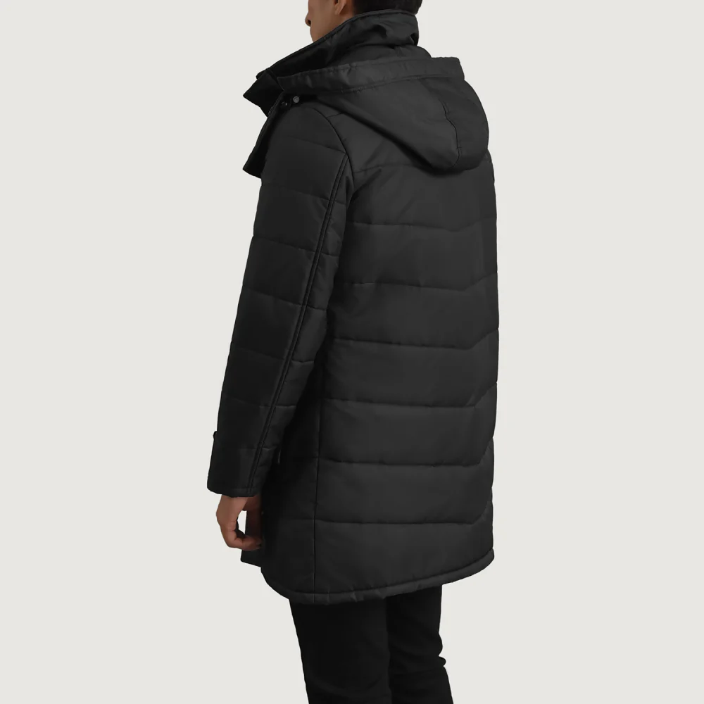 Moore Black Hooded Parka