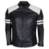 Black And White Leather Jacket