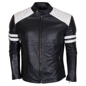 Black And White Leather Jacket