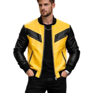 Black-And-Yellow-Leather-Jacket Black And Yellow Leather Jacket