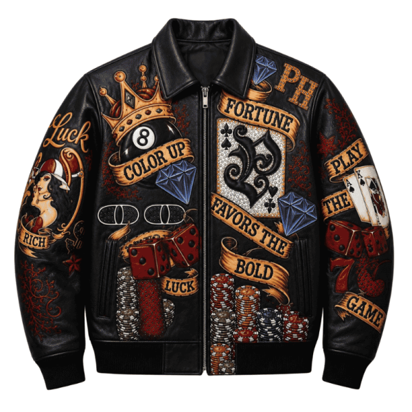 Black Graphic Tee Leather Jacket Black Graphic Tee Leather Jacket