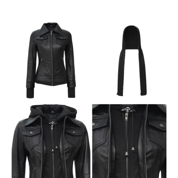 Black-Leather-Jacket-Fitted-Removable-Jacket Black Leather Jacket Fitted Removable Jacket