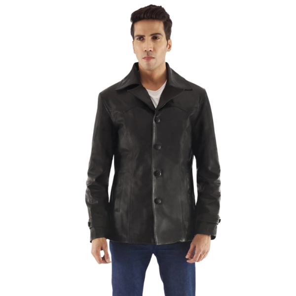 Black Leather Jacket Winter