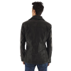 Black Leather Jacket Winter Back