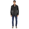Black Leather Jacket Winter Model