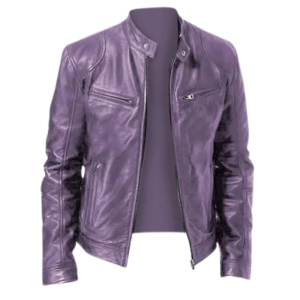 Colored-Leather-Jackets-Purple Colored Leather Jackets Purple