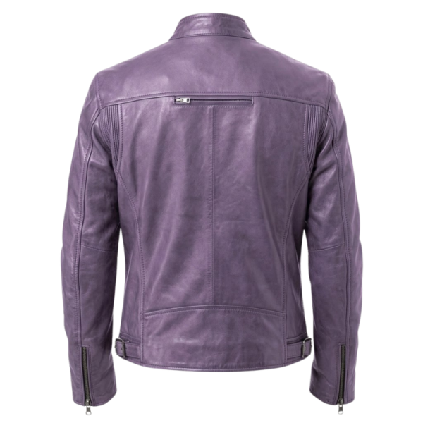 Colored-Leather-Jackets-Purple-Back Colored Leather Jackets Purple Back