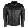 Cropped Leather Moto Jacket