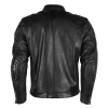 Cropped Leather Moto Jacket Back
