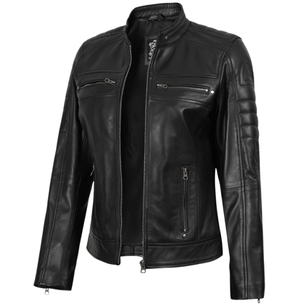 Cute Black Leather Jacket