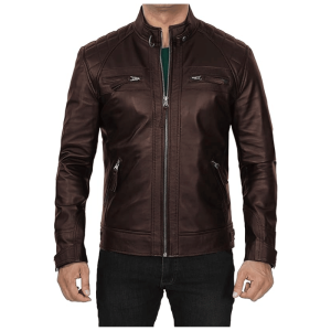 Dark-Brown-Faux-Leather-Jacket Dark Brown Faux Leather Jacket