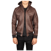 Dark-Brown-Hooded-Leather-Jacket Dark Brown Hooded Leather Jacket