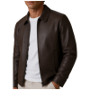 Dark-Brown-Leather-Bomber-Jacket-2 Dark Brown Leather Bomber Jacket