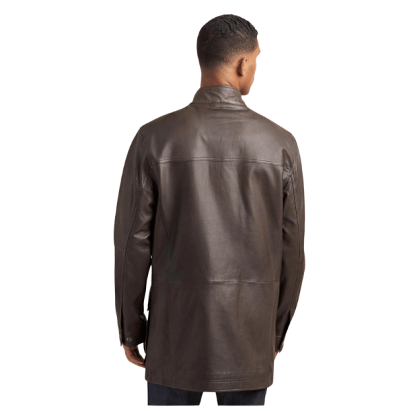 Dark-Brown-Leather-Jacket-Long-Back Dark Brown Leather Jacket Long Back
