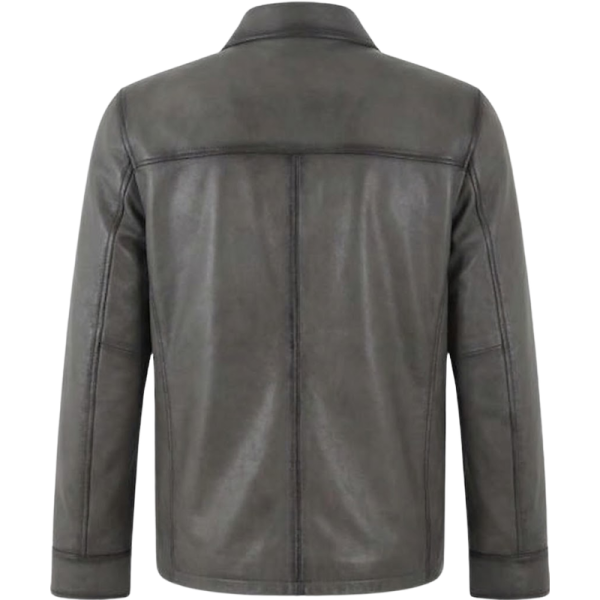 Dark-Gray-Leather-Jacket-Back Dark Gray Leather Jacket Back