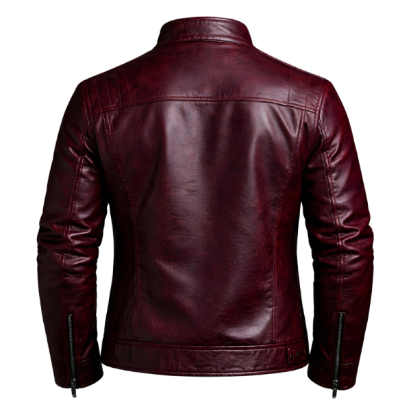 Dark-Red-Leather-Jacket-Back Dark Red Leather Jacket Back