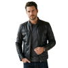 Fitted-Black-Leather-Jacket-Model Fitted Black Leather Jacket Model
