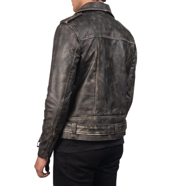 Jacket Leather Vintage Back
