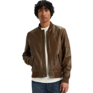 Leather Bomber Jacket