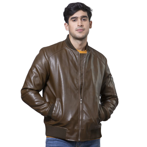 Leather-Bomber-Jacket-Men Leather Bomber Jacket Men