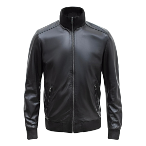 Leather-Bomber-Jacket-Mens Leather Bomber Jacket Mens
