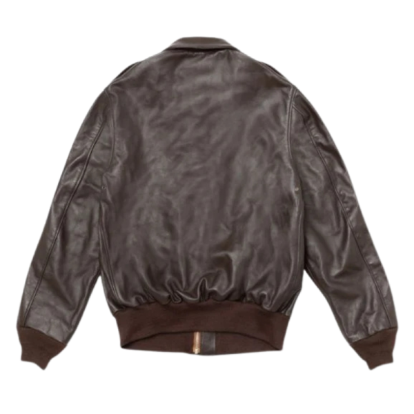Leather-Bomber-Pilot-Jacket-Back Leather Bomber Pilot Jacket Back