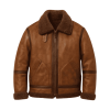 Leather-Flight-Jacket-Brown-With-Sherpa Leather Flight Jacket Brown With Sherpa