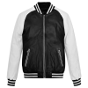 Leather Jacket Black White
