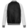Leather Jacket Black White Back