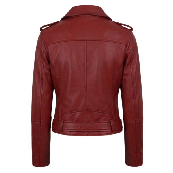 Leather-Jacket-Red-Back Leather Jacket Red Back