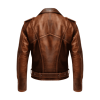 Leather Jacket Vintage Brown​ Back