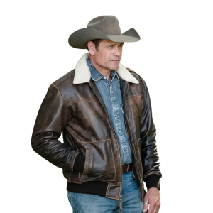 Leather Jacket Vintage Mens