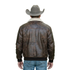 Leather Jacket Vintage Mens Back