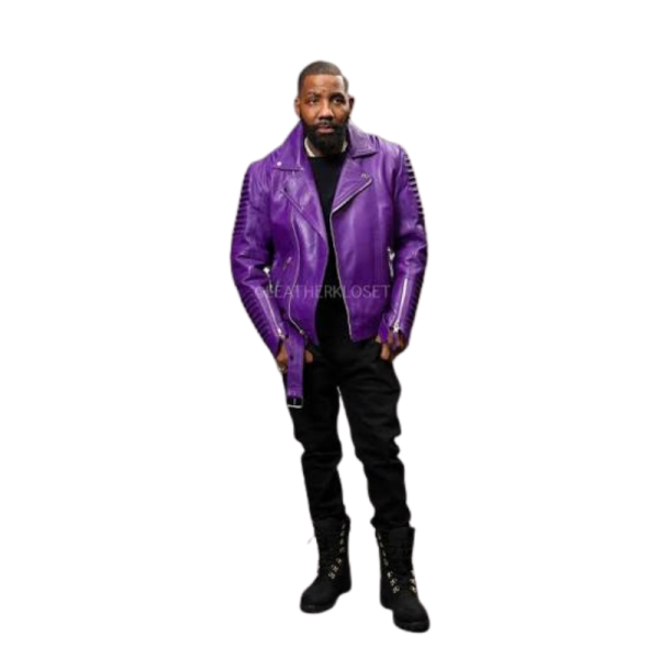 Leather Purple Jacket