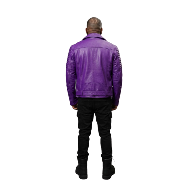 Leather Purple Jacket